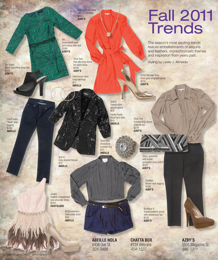 September Fashion | Fall 2011 Trends – New Orleans Living Magazine